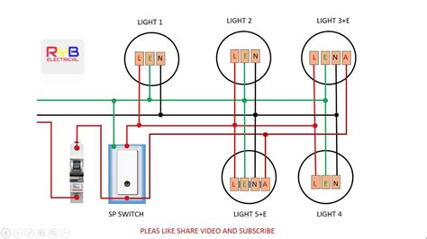 wiring diagram for emergency lighting 